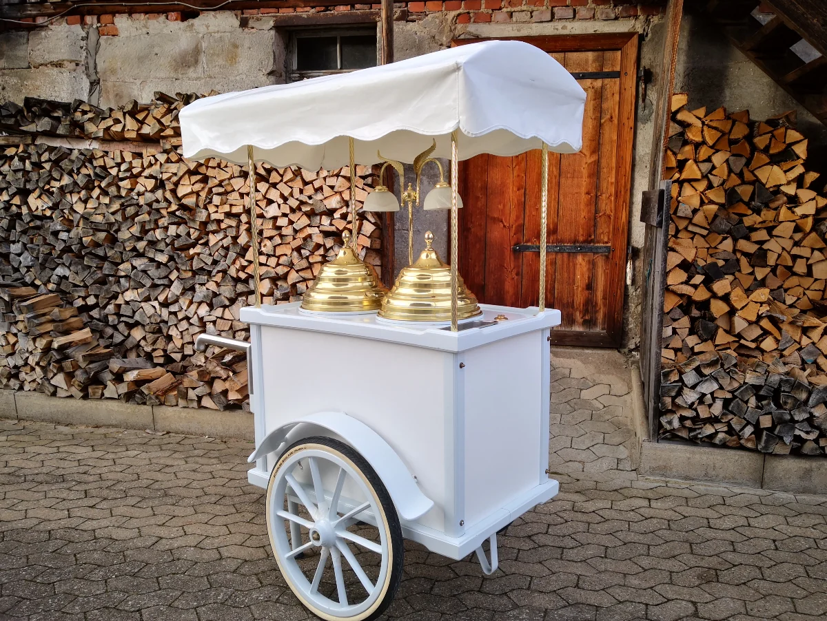 Eiswagen-Anhänger von ital. Eisfahrräder in Wismar
