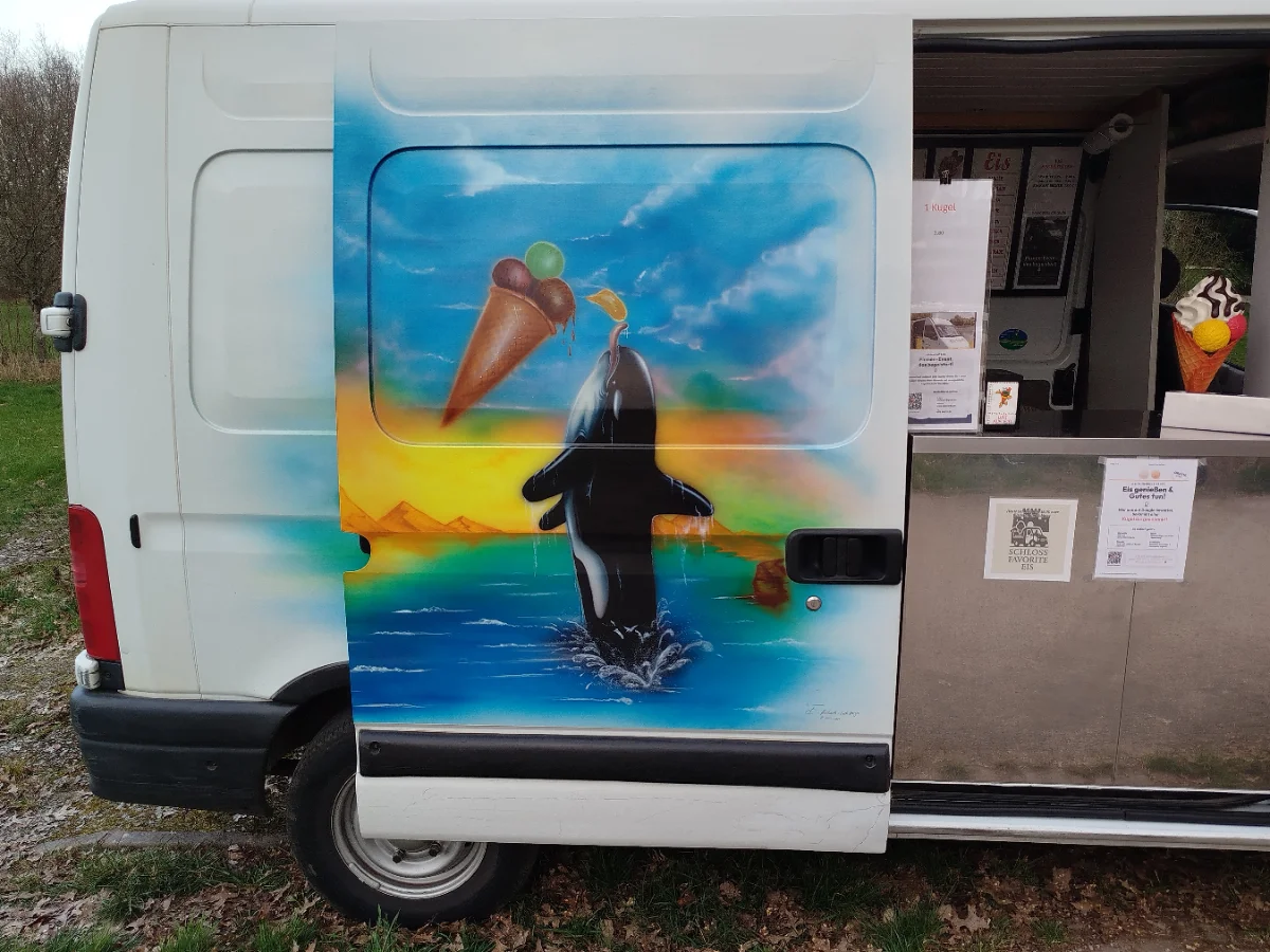 Klassischer Eiswagen